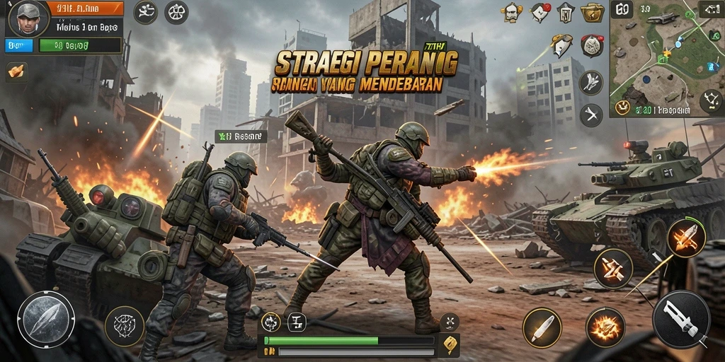 Tampilan gameplay mendebarkan di 71H yang menampilkan strategi dan pertempuran.
