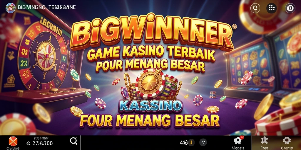 Tampilan gameplay menarik dari BIGWINNER yang menampilkan berbagai permainan kasino.