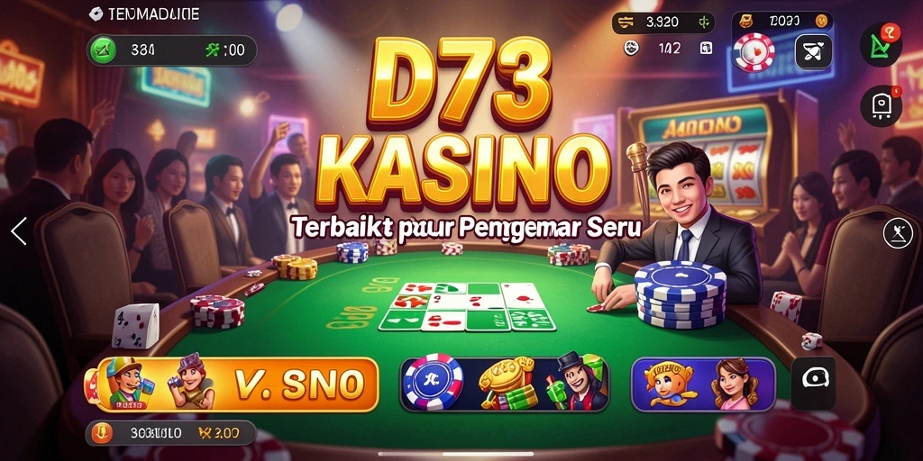Tampilan gameplay D73 dengan suasana Kasino yang menakjubkan.