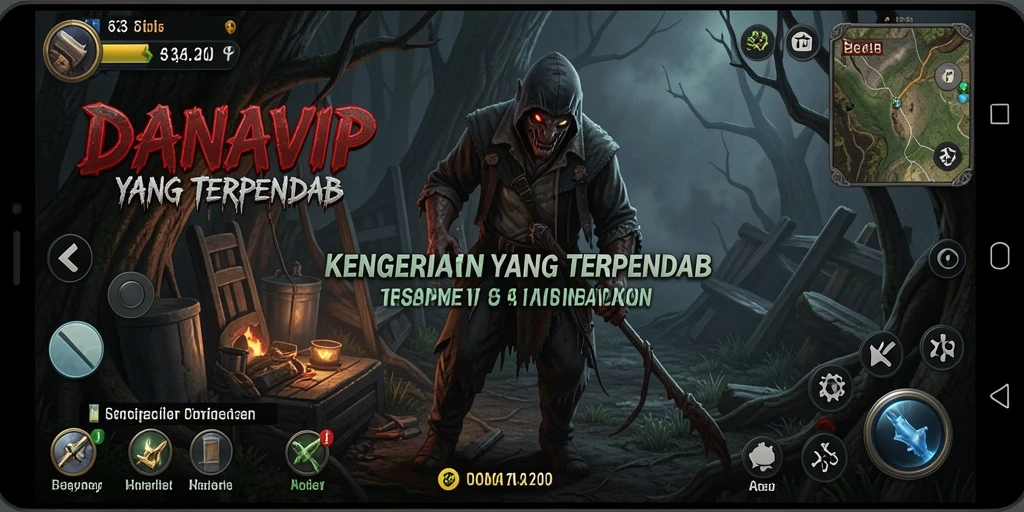 Tampilan gameplay menegangkan di dunia kegelapan DANAVIP.