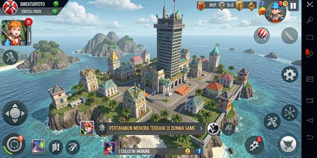 Tampilan gameplay menakjubkan dari DIREKTURTOTO yang penuh strategi.