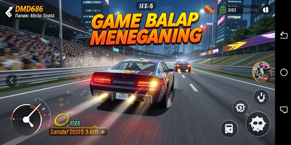Gameplay balap yang mendebarkan dengan mobil dan trek yang menakjubkan.