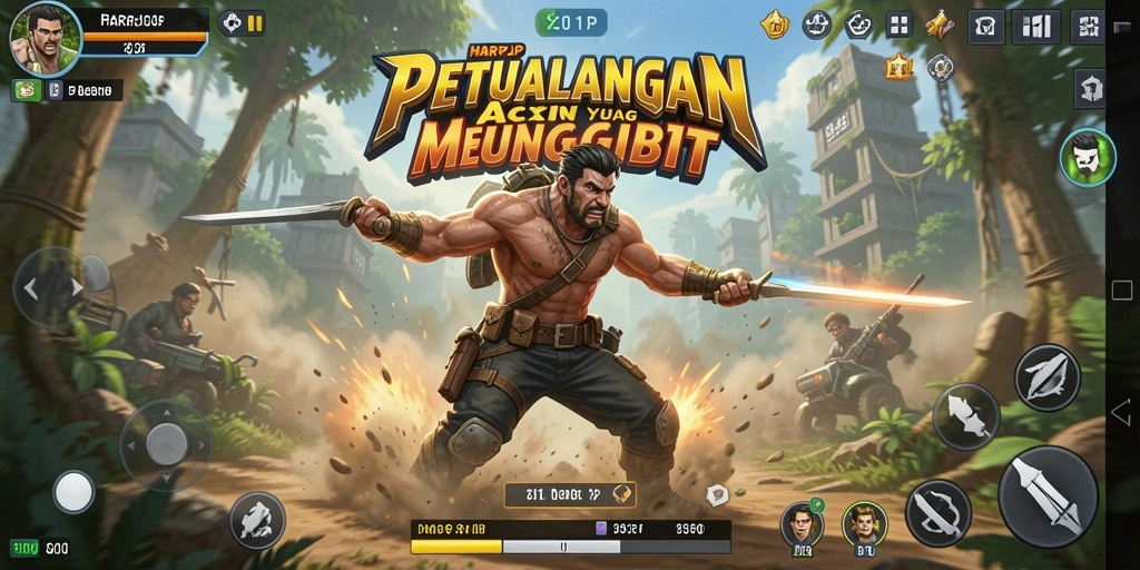 Tampilan gameplay menarik dan penuh aksi dari HARAPJP.