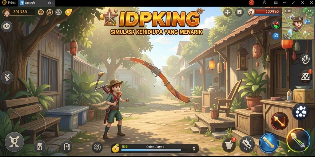 Tampilan gameplay menarik dari IDPKING yang penuh interaksi.