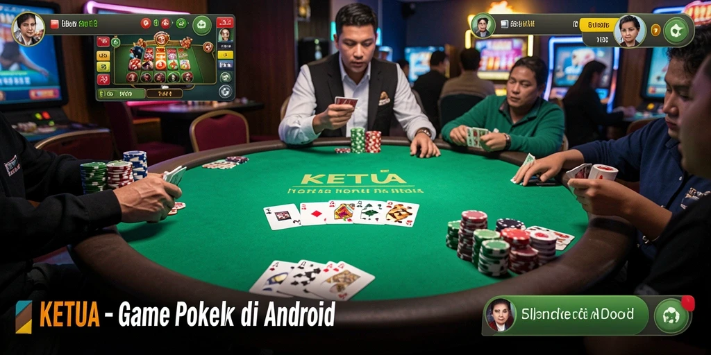 Tampilan menarik saat bermain Poker di KETUA