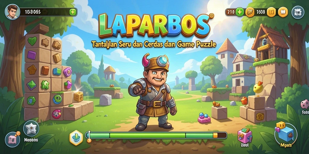 Screenshot utama LAPARBOS menampilkan gameplay Puzzle yang menarik dan menantang.