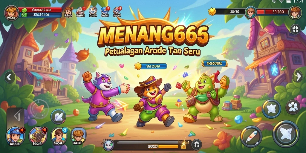 Tangkapan layar MENANG666 menunjukkan aksi gameplay Arcade yang mendebarkan.