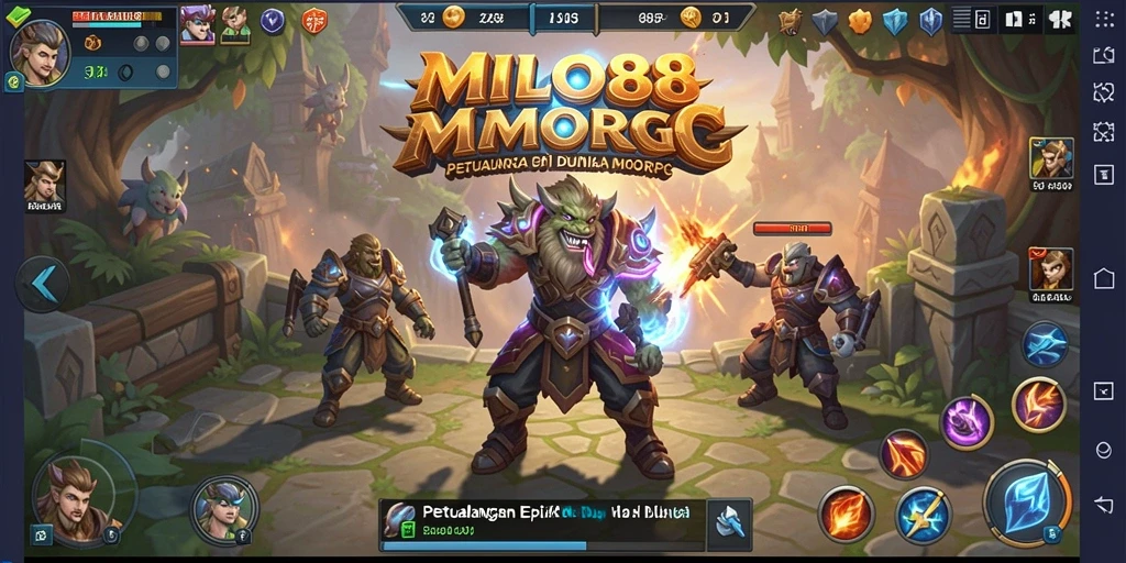 Screenshot gameplay menunjukkan aksi seru dan karakter menarik di MILO88.