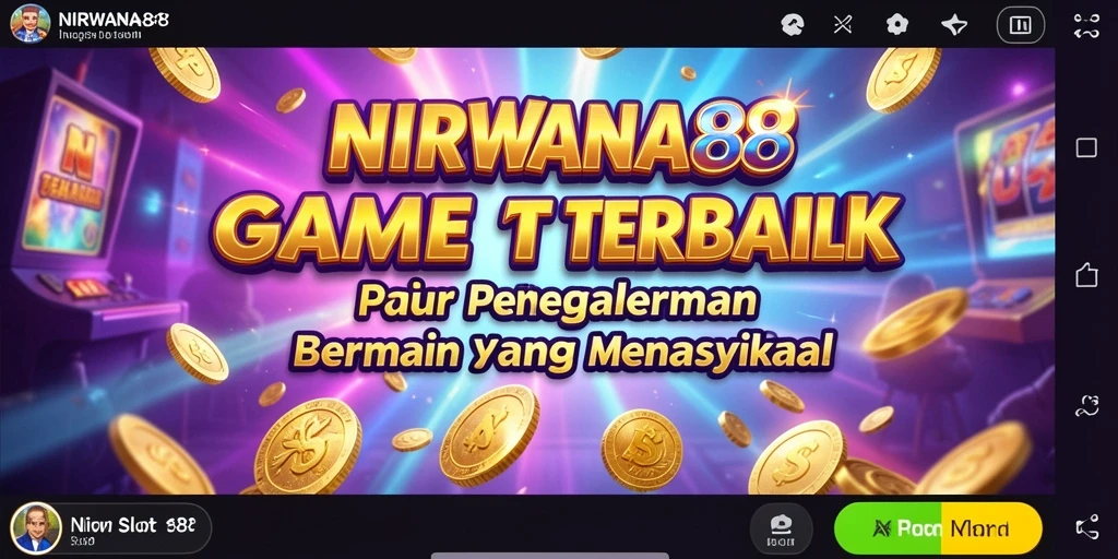 Tampilan gameplay menawan dari NIRWANA88 dengan berbagai tema slot.