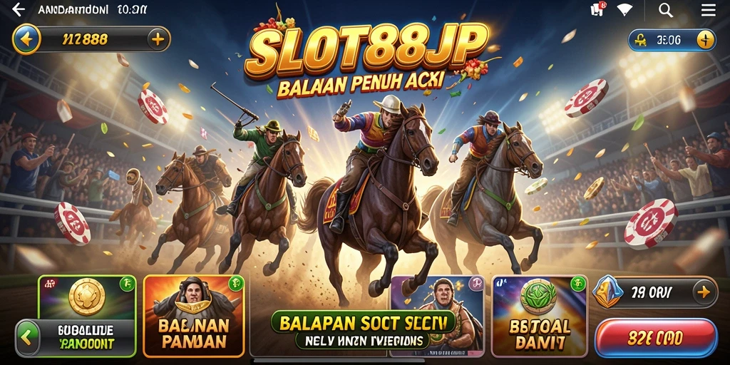 Gameplay SLOT88JP yang mendebarkan dalam balapan slot.