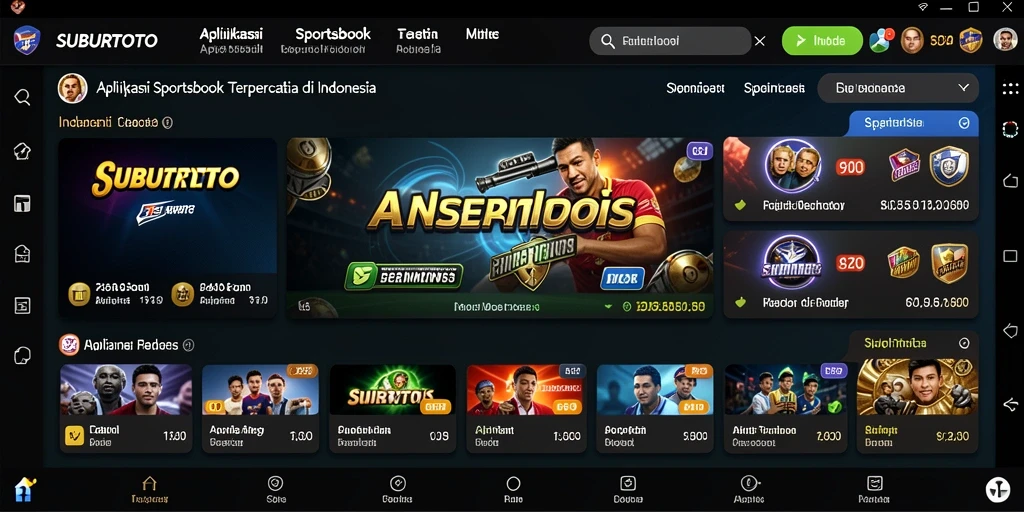 Screenshot SUBURTOTO menampilkan antarmuka taruhan olahraga yang menarik dan informatif.